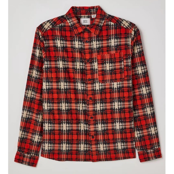 BDG | Urban Outfitters Exclusive Evan Plaid Corduroy Button Front Shirt - Picture 3 of 7